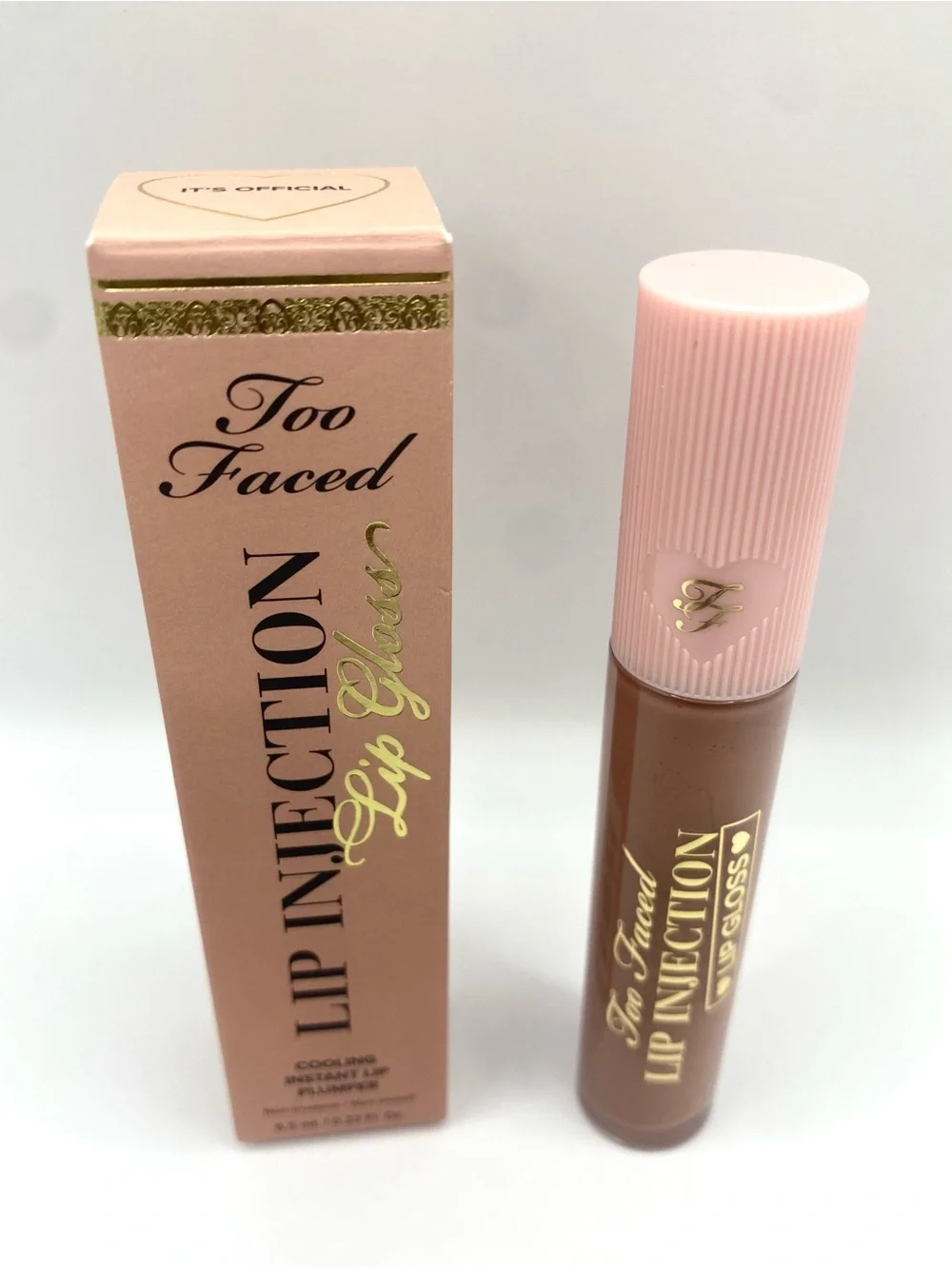 Too Faced Lip Injection It's Official Cooling Instant‎ Lip Plumper Lip Gloss New